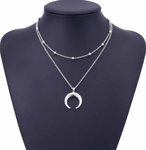 Crescent Collar Necklace