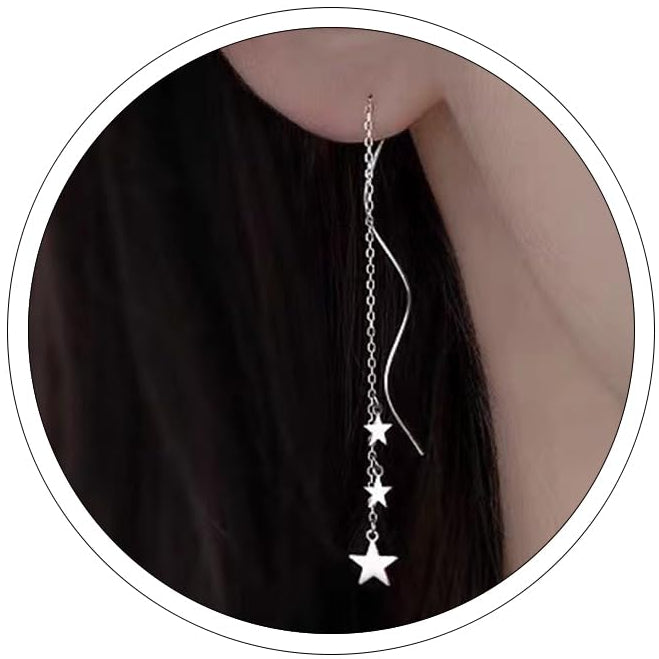 Silver Chain Earrings