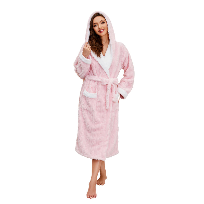 Plush Long Hooded Robe
