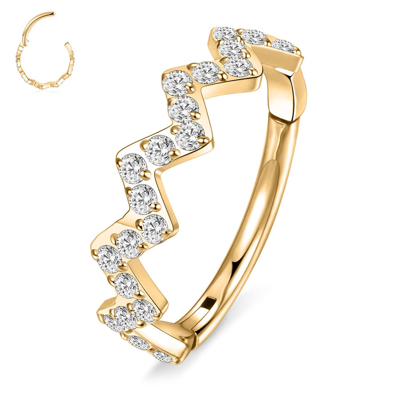 Golden Hoop Earring